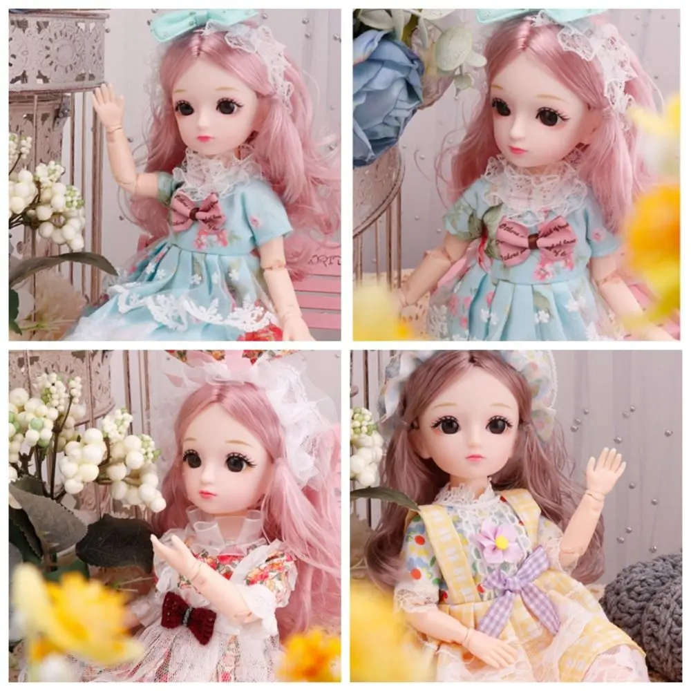 DIY Toy Blonde 1/6 bjd Dolls Spherical Joint with Clothes Hinged Doll Colorful Dress Up 30cm Articulated Toys Birthday Gift