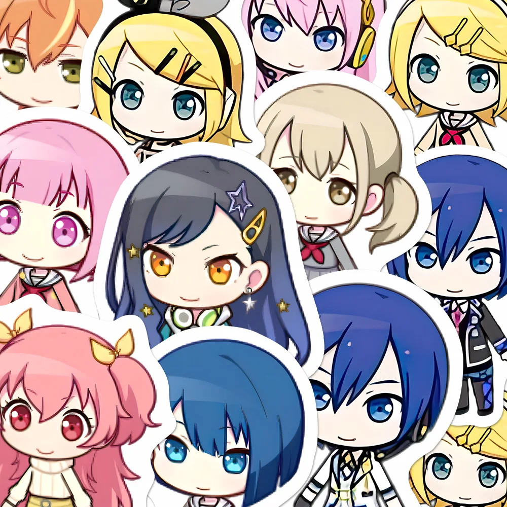 10/105pcs Cute Cartoon Anime High Beauty Stickers Decoration Phone Skateboarding Bicycle Refrigerator Luggage Guitar Computer