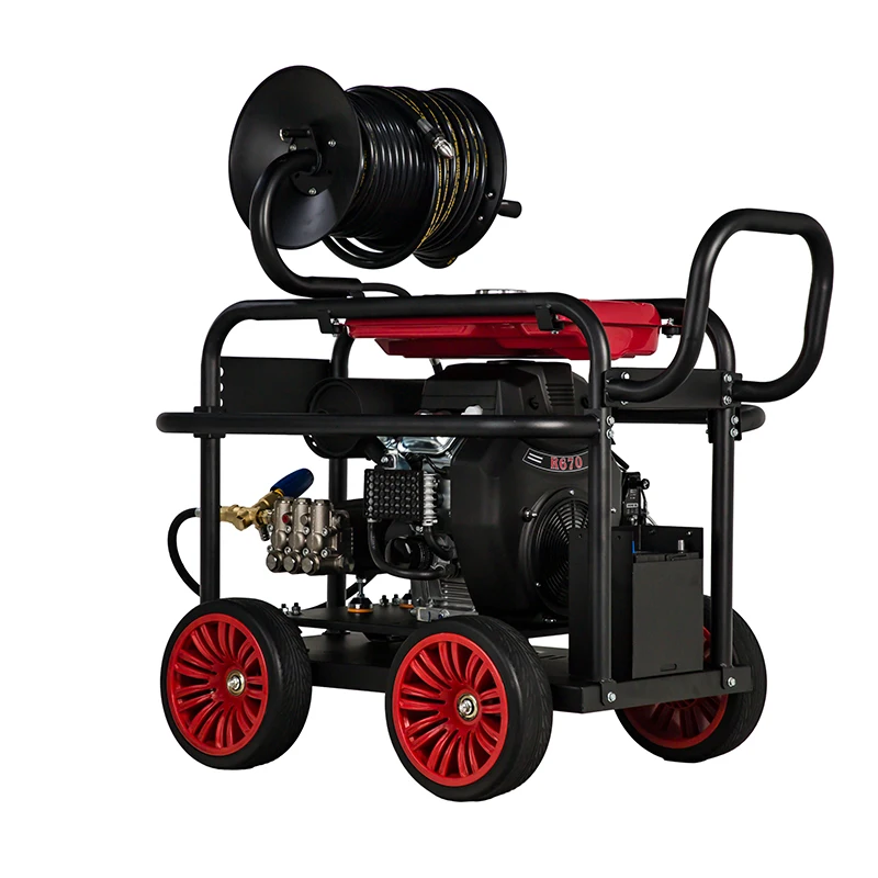 Bison New Design Commercial 220Bar 3190Psi Drain Cleaner Gasoline High Pressure Cleaner For Pipe Cleaning