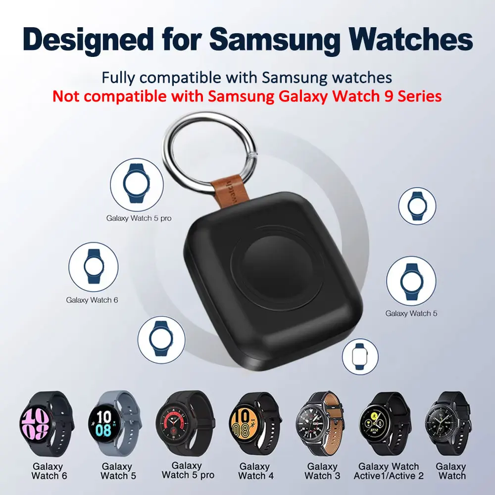 Magnetic Wireless Portable Watch USB Type C Fast Charger for Samsung Galaxy Watch 8/8 Classic/5/4Pro/3/Active Fast Charging