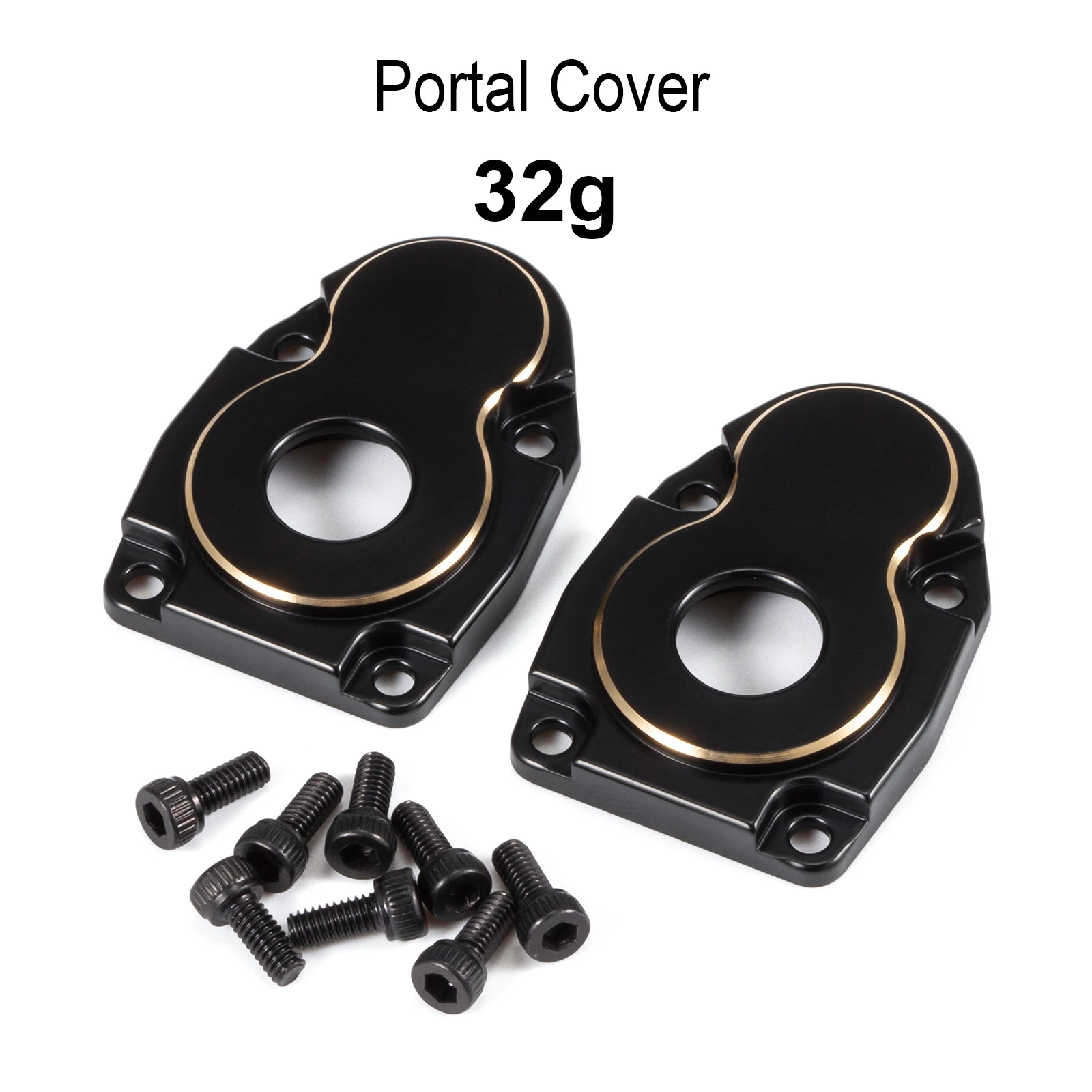 Messinggewichte Achsschenkel Portalabdeckung Diff-Abdeckung für Axial 1/10 Capra SCX10 III AR45 Poratl Achse