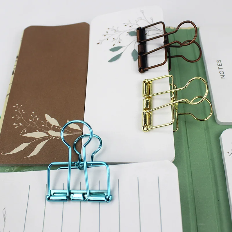 5PCS Fancy Paperclips Leuke Briefpapier Clips Metalen Bindmiddel Clips Office Clips voor het Organiseren van Notities HXZ05