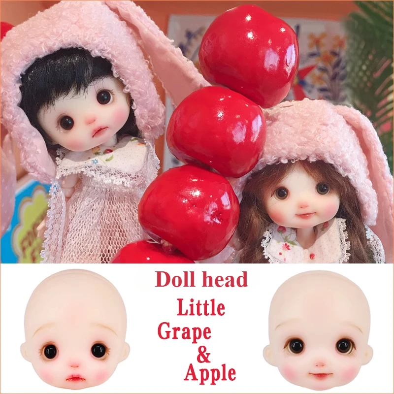 

13.5cm Head Circumference Resin Doll Head DIY Polymer Clay Animation Character Making Accessorie White Skin Doll Simplicity Head