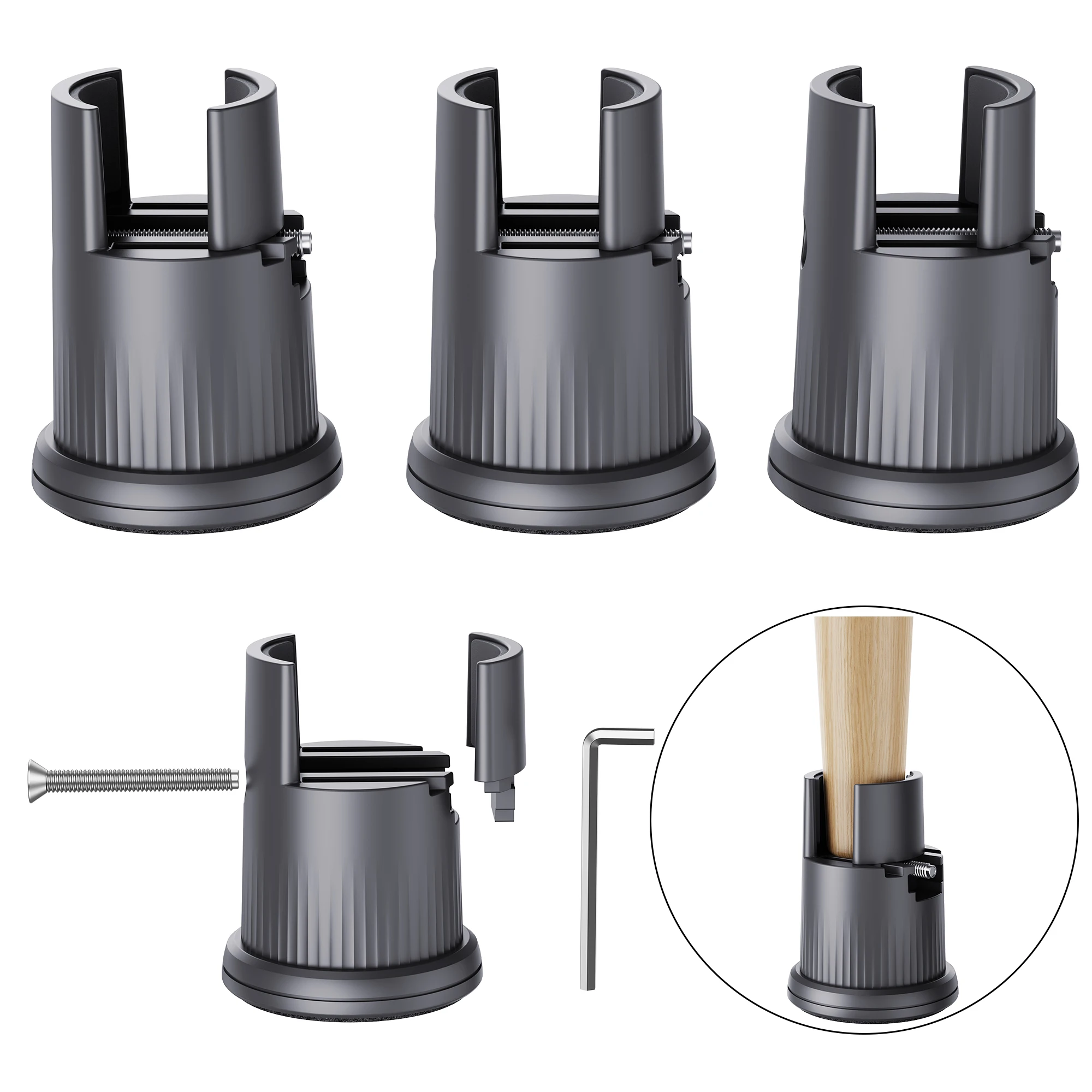 Eary 4pcs/set Home Furniture Riser Furniture Leveler Table Leg Pad Table Feet  Chair Leg Caps Chair Feet Protector Furniture Cup