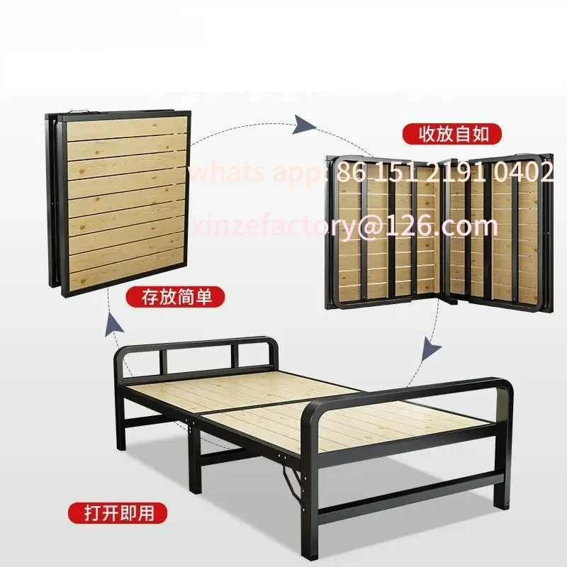 

Customizable Portable Folding Bed for Adult, Foldable Nap, Retractable Escort Bed, Simple Home Furniture, Free Installation