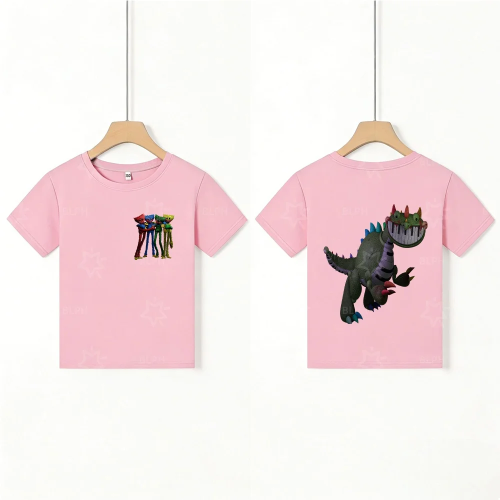 Camiseta para niños con estampado colorido de Huggy Wuggy, camiseta informal suave de manga corta para niños y niñas, opción de varios tamaños, moderna