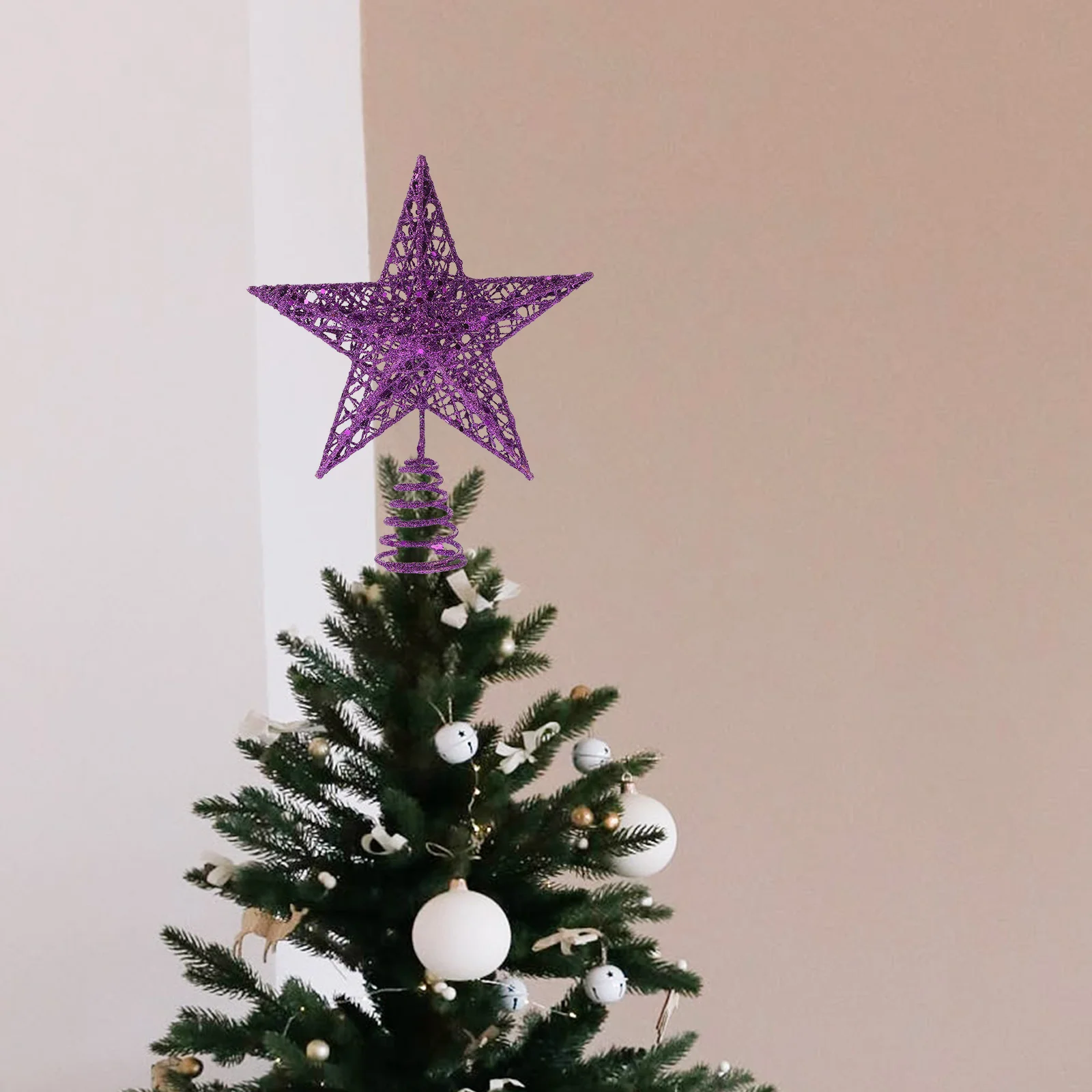 Stars on Top of Christmas Tree Xmas Topper Decor Halloween Ornament Decoration Treetop Outdoor