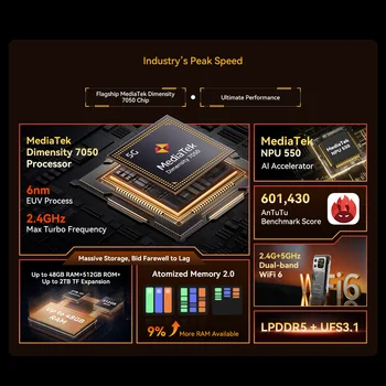 Blackview XPLORE 1 venkovní mobilní telefon, 5G vodotěsný robustní smartphone Android 15, 6,78'' 2,4K displej, 16 GB + 512 GB, 20 000 mAh 10 nejlepší prodej nejlepší telefon - №4