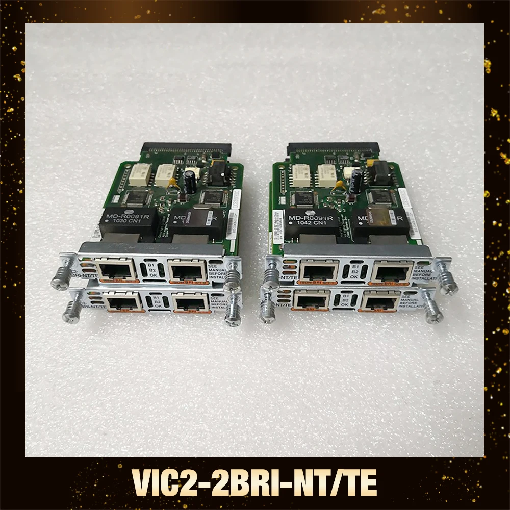 1PCS For Cisco VIC2-2BRI-NT/TE detachable module for 2811 3825 3845 router