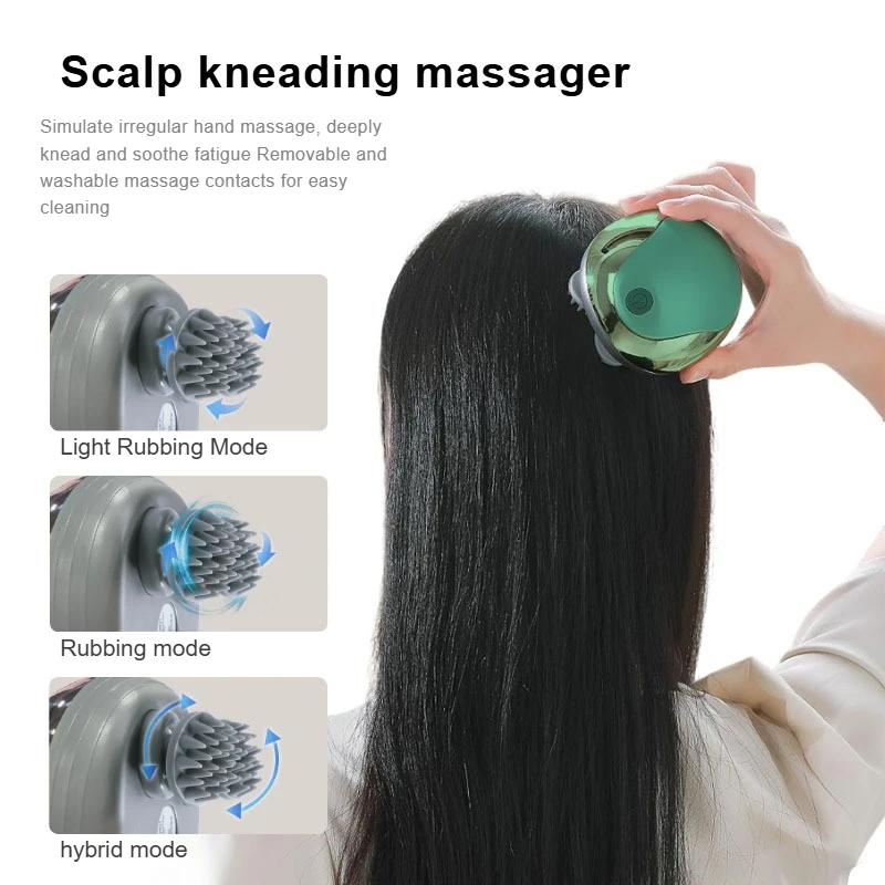 جهاز مساج كهربائي صغير لتخفيف الضغط على فروة الرأس للاستخدام المنزلي، جهاز تدليك ميريديان محمول ومتعدد الوظائف مقاوم للماء