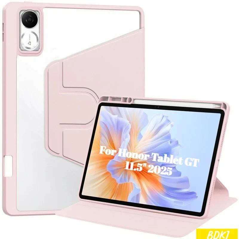 

2025 Tablet Case for New HUAWEI Honor Tablet GT 11.5" PU Acrylic Rotating Magnetic Cover for Honor Pad X9a V9 with Pencil Holder