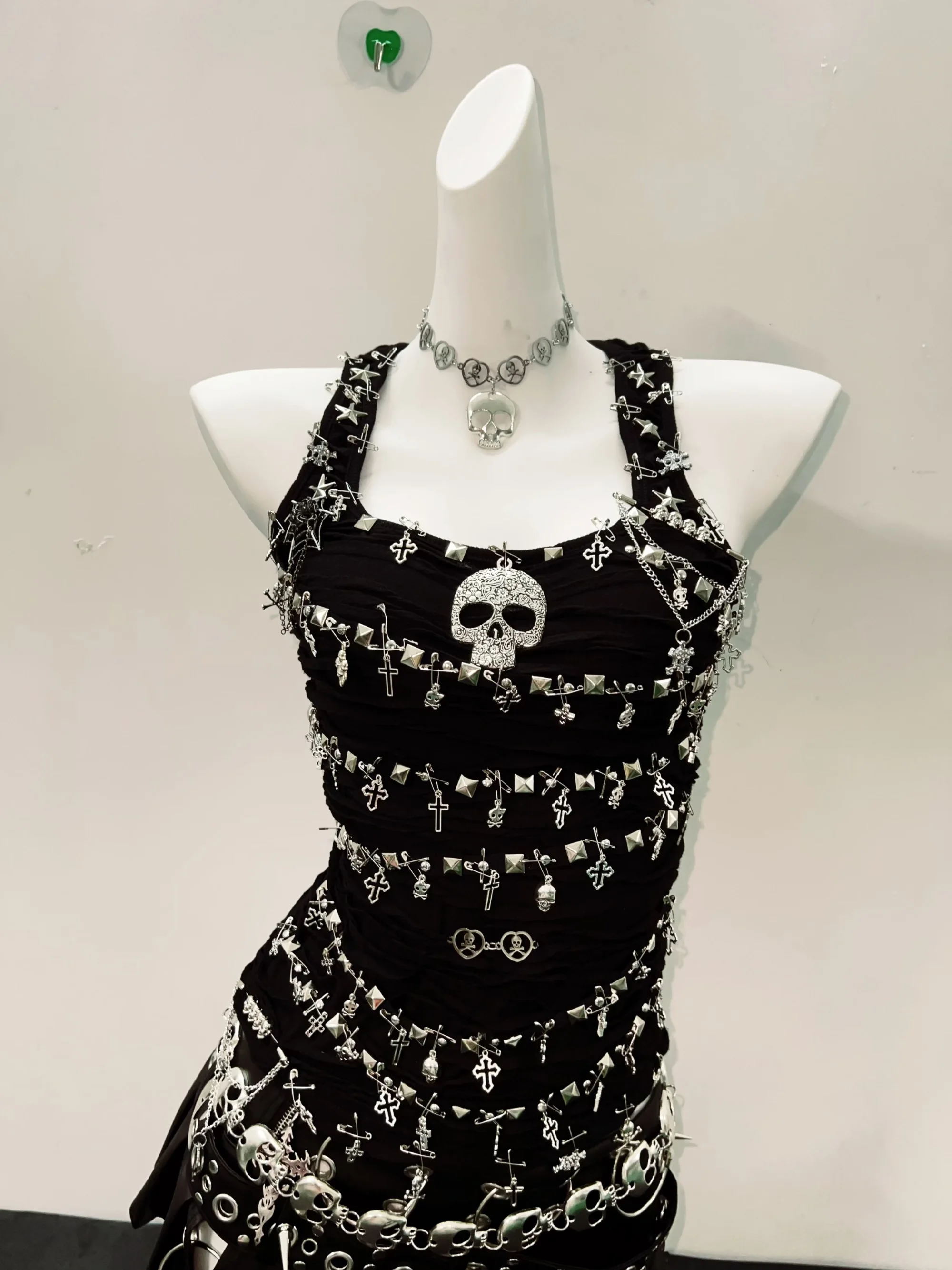 bustier top y2k fashion Skull top vintage tops y2k clothes y2k crop top gothic clothes e girl clothes Gothic Tank Tops Punk Tops