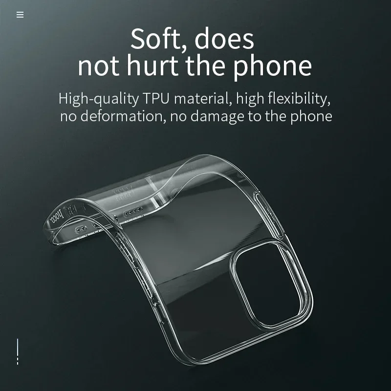 Funda de teléfono transparente de silicona suave para iPhone 14 13 12 11 16 15 Pro Max 16 15 14 Plus X XR XS Max 7 8 Plus cubierta de alta transparencia