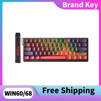 AULA WIN60/68 8khz Wired Magnetic Axis Mechanical Keyboard 60% Layout Full Key Hot Dial 0.1mm Low Latency Gaming Keyboard