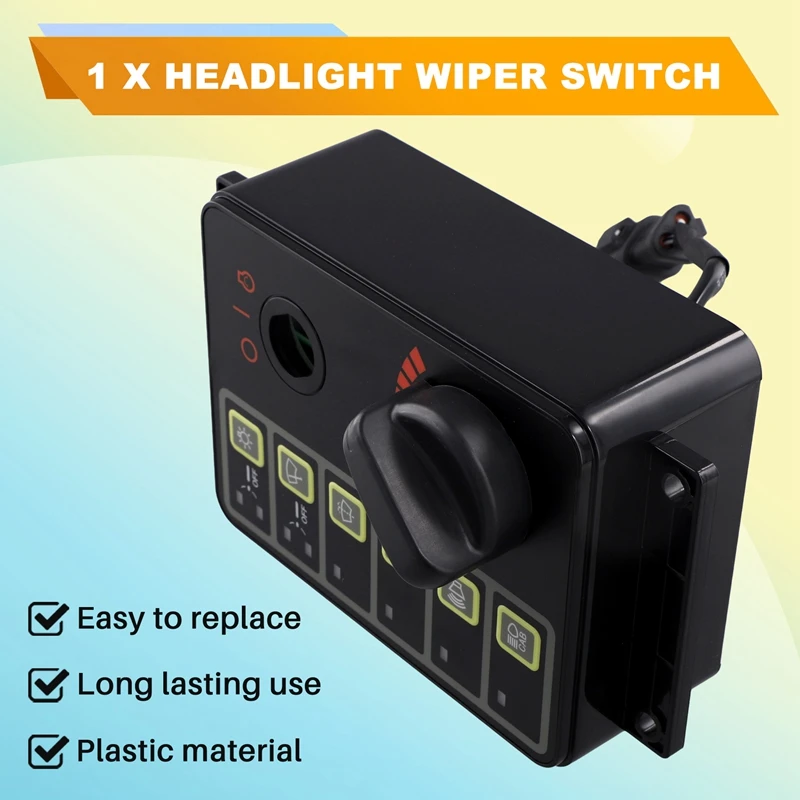 Headlight Wiper Switch Throttle Touch Switch 21N8-20505 21N820505 For Hyundai Excavator R290LC-7A R320LC-7A R360LC-7A