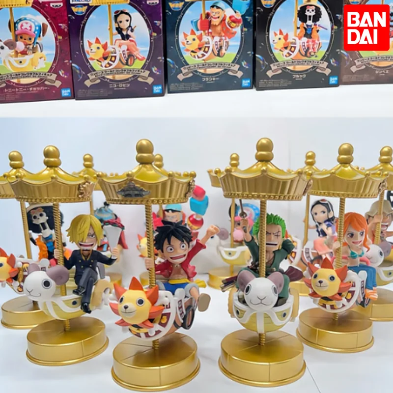 

Bandai One Piece WCF 13th Anniversary Anime Figure All Aboard 2 MERRY&SUNNY Go Round Luffy Zoro Straw Hat Store Collectible Toy