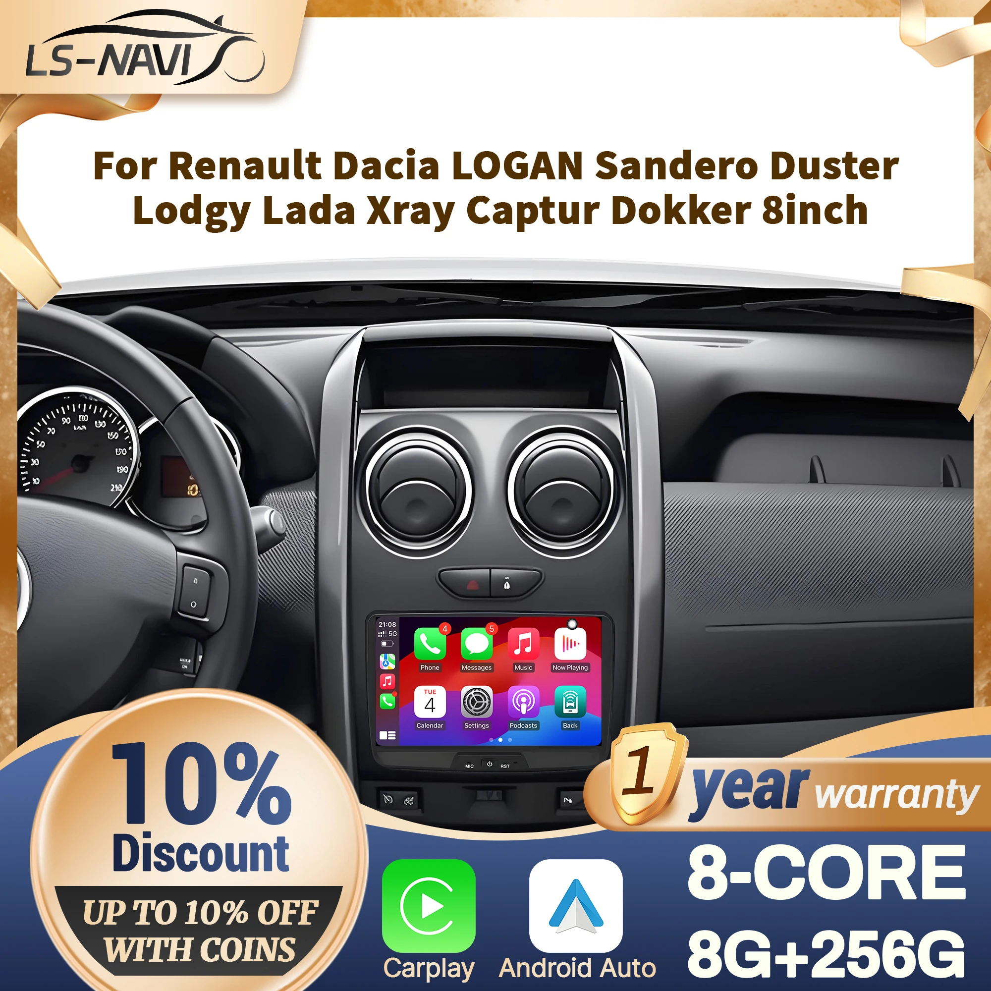 8 Inch Android 14 C… - image