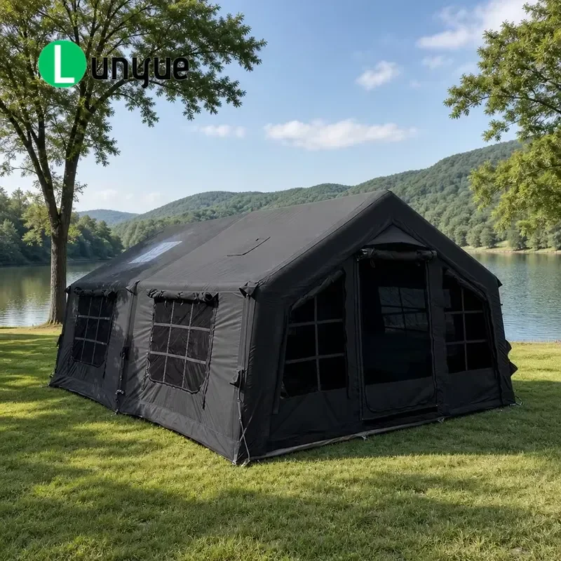 Fully Automatic Inflatable Tent for 5-8 People Waterproof Windproof 420D Oxford Cloth Quick Setup Portable Outdoor Camping