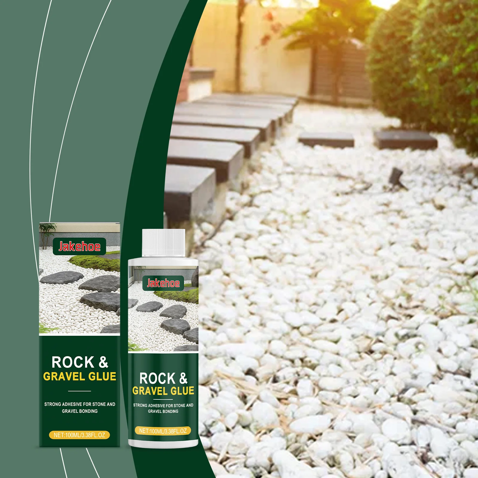 

Gravel Adhesive-Landscape & Garden Use, Outdoor Gravel Fixing Glue, Multi-Purpose Glue, Prevents Gravel Scattering & Settlement