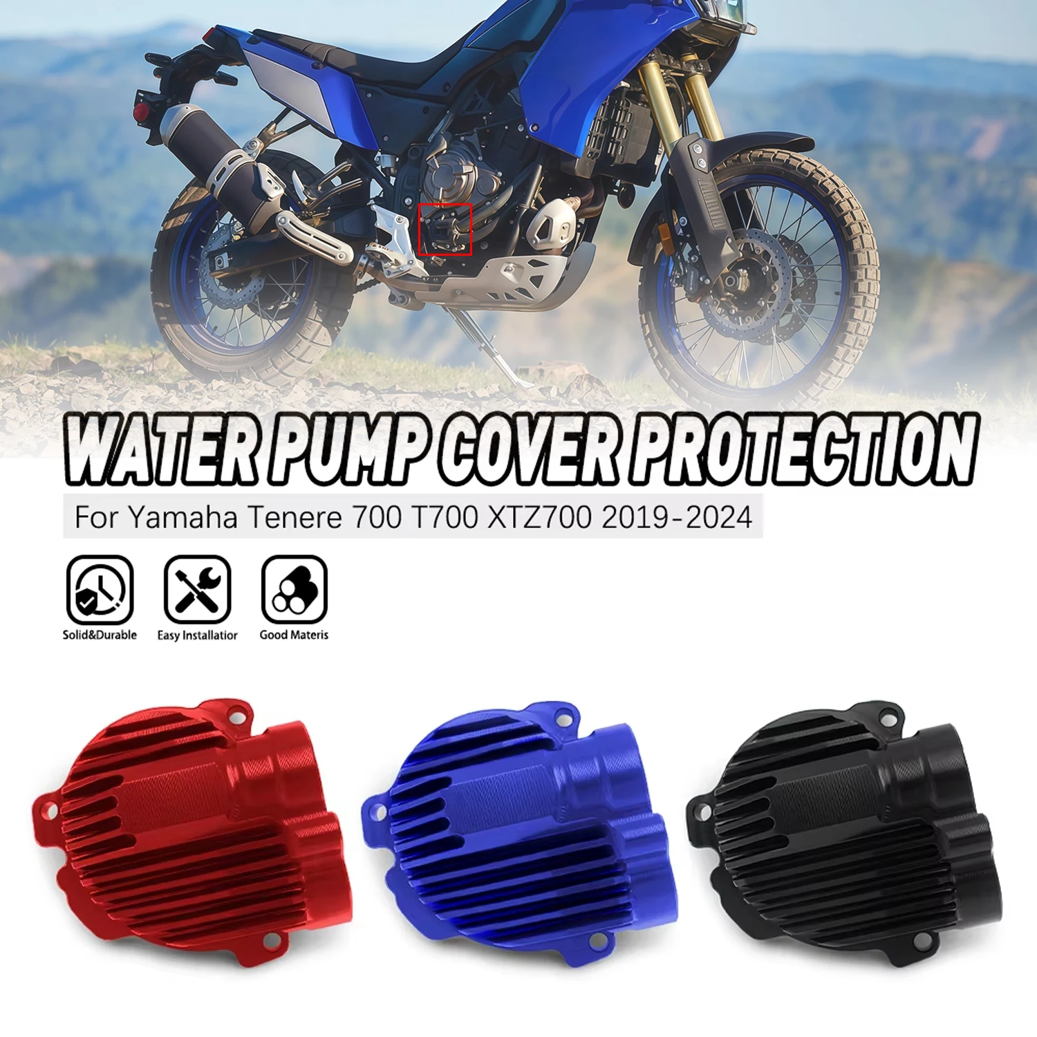 

Motorcycle Accessories Water Pump Protection Guard Cover For YAMAHA Tenere 700 XTZ 700 2019-2024 XSR700 MT-07 FZ07