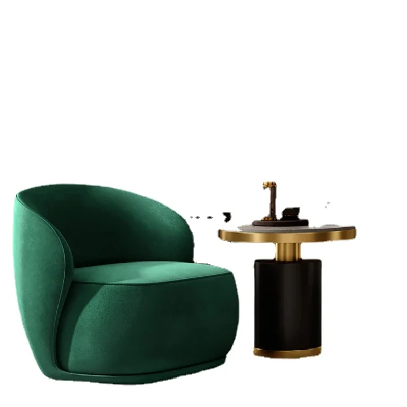 

Nordic Fabric Light Luxury Single-Seat Sofa Chair Meeting Negotiation Sofa Chair