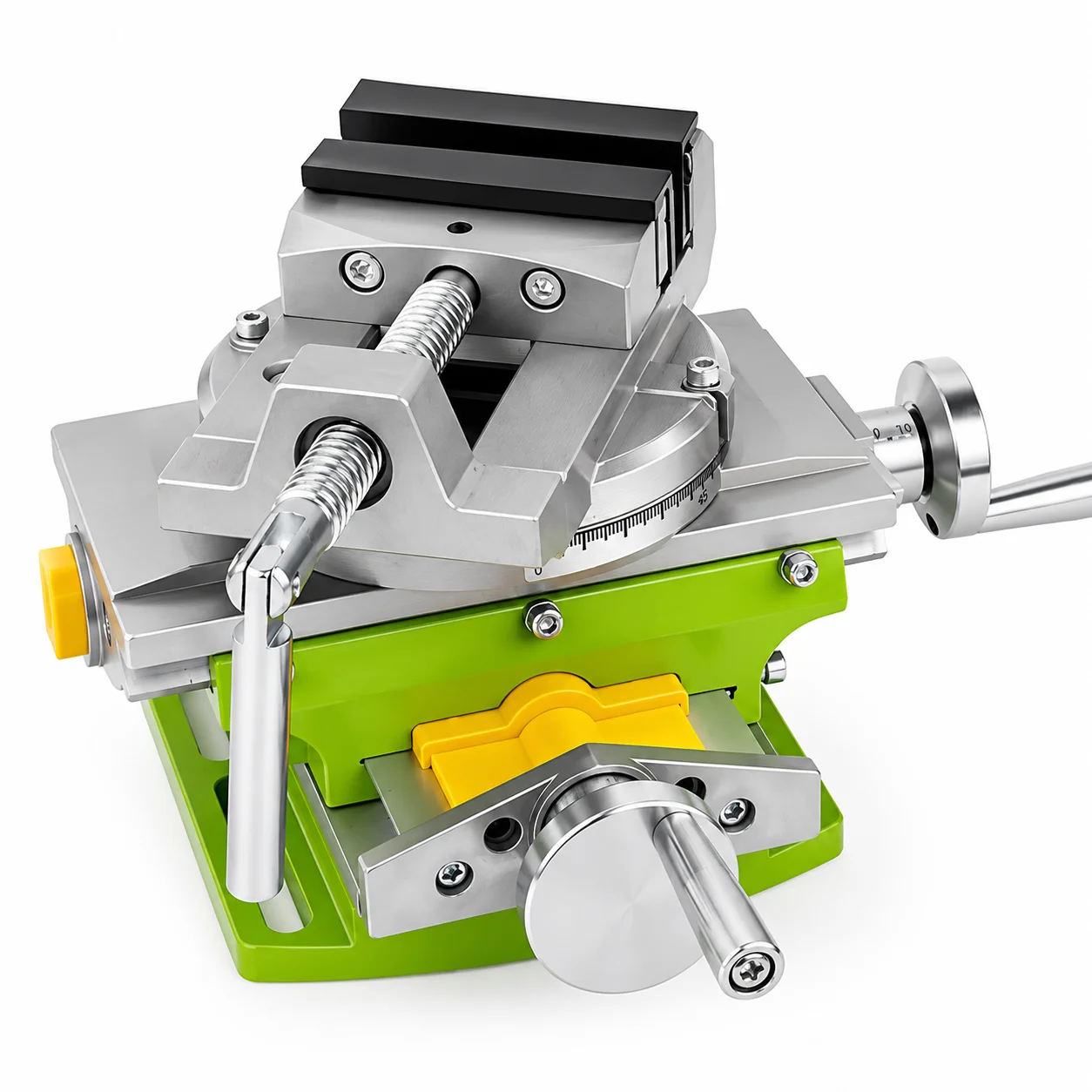 SIHAO Table 90° 2 In 1 Milling Drilling Vise Swivel Base Compound Workbench Cross Workbench Precision Heavy Duty Cross Vise