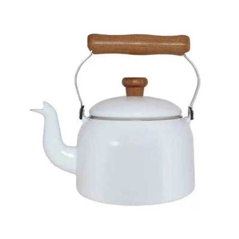 Traditional Enamelled Kettle Mother Agata Ewel White 1,8 L Color: White