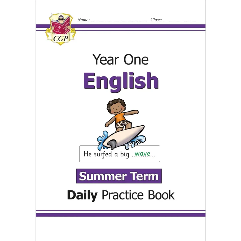 New KS1 English Daily Practice Book Year 1  Summer Term CGP Books Coordination Group Publications 9781789086775 Book