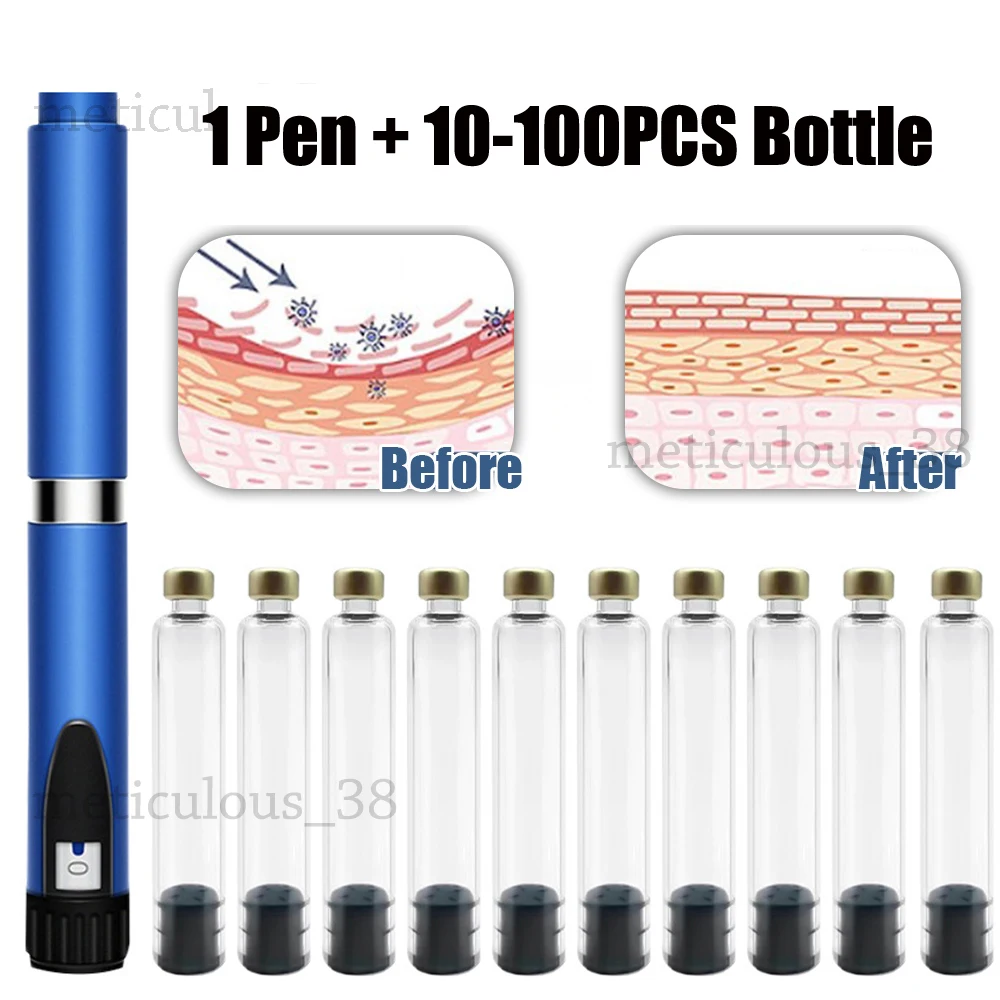 Magic Pen Sterile Insulin Cartridges 3ml Empty Cassette Bottle for Lilly Insulin Injection Pen Medical Aesthetics Tattoo Pen