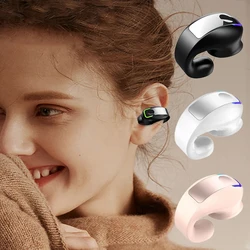 Earphone Clip Wireless Bluetooth Headphone Bone Conduction Headset High Quality TWS Auriculares Sport Noise Canceling With Mic