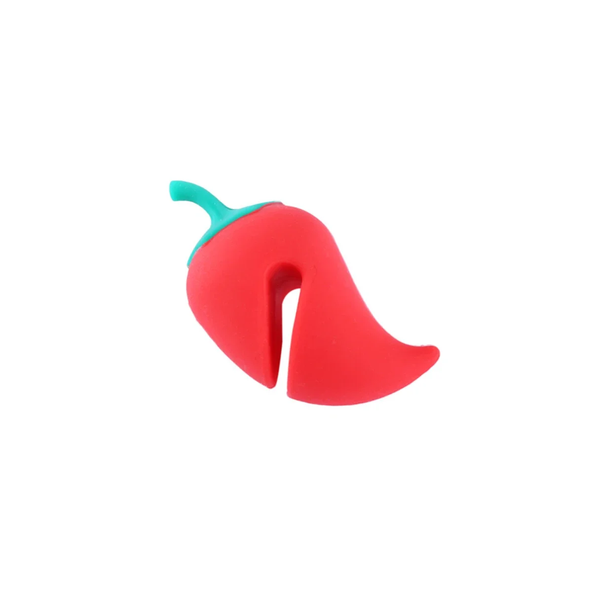 Creative and cute chili shaped pot lid raised silicone anti overflow device, practical and fun kitchen tool