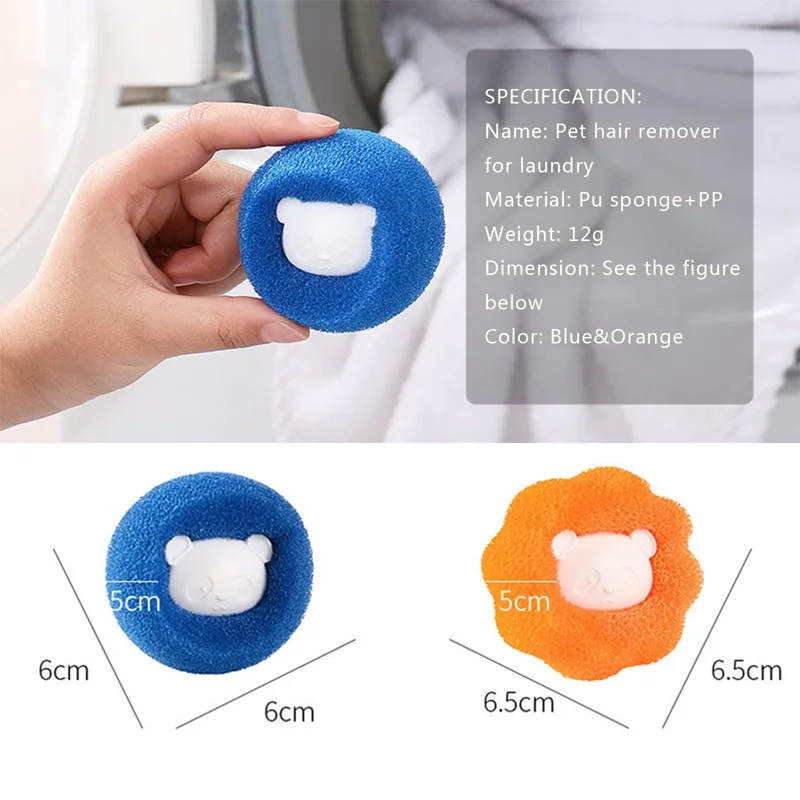 Pet Hair Remover Reusable Ball Laundry Washing Machine Filter Wool Sticker Cat Hair Remover Pet Fur Lint Catcher Home