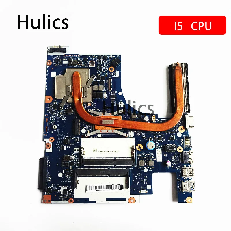 Hulics Used For LENOVO G50-70M G50-70 Z50-70 NM-A273 Laptop Motherboard I5 CPU WITH HEATSINK