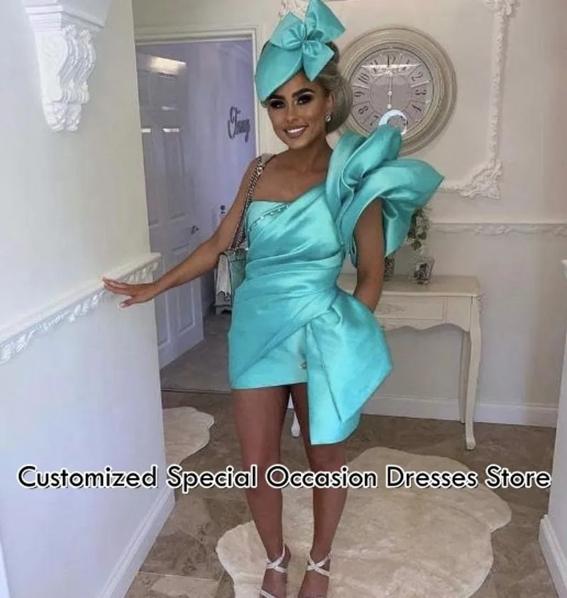 

Modern Cocktail Gowns For Girls 2026 Birthday Dresses Off Shoulder Beaded Ruffles Mini Party Outfit Prom Dress Customized