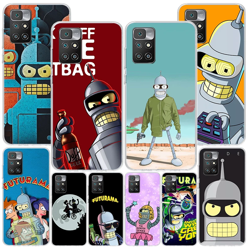 Cartoon F-Futuramas Phone Case For Xiaomi Redmi 12 12C 10 10C 10A 9 9A 9C 9T 8 8A 7 7A 6 Pro 6A K70 K60 K40 K20 S2 Print Cover