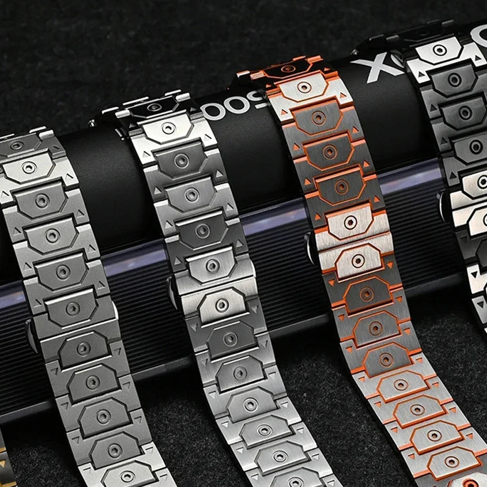 

MEN 20mm 22mm Stainless Steel Bracelet For Huawei Watch GT5/GT 4 46mm Luxury Strap For Samsung Galaxy 7/6/5 40mm 44mm 6 Classic