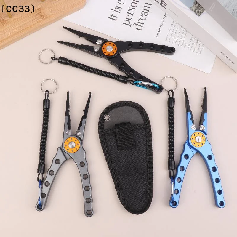 

Рыболовные плоскогубцы с кусачками для лески, многофункциональные ножницы для узлов из алюминиевого сплава, инструмент для снятия крючков, рыболовное снаряжение〔CC33〕