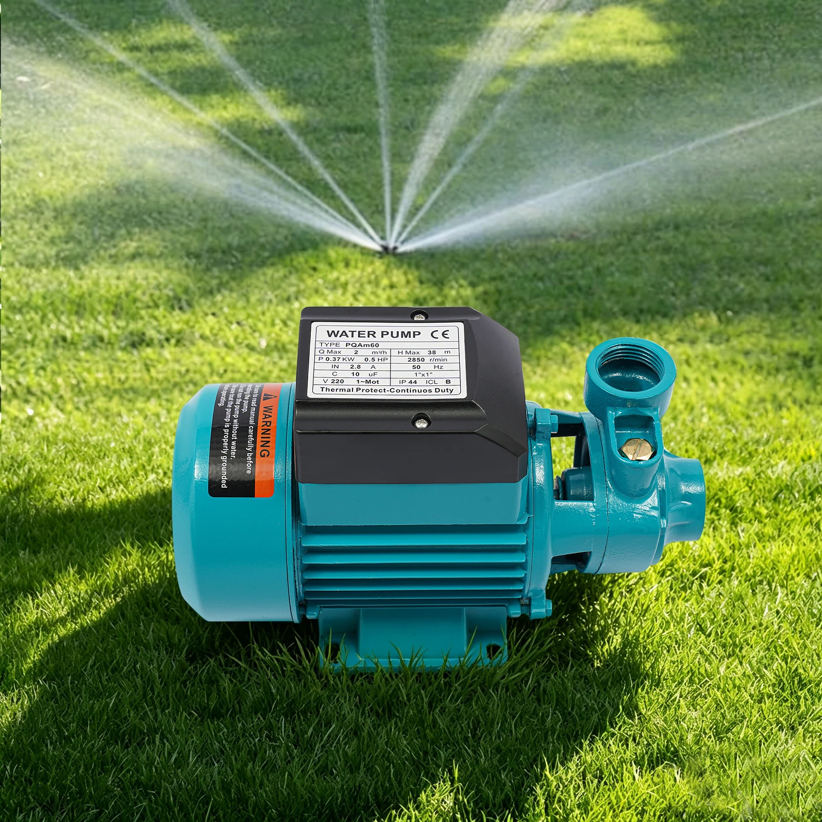 220V 370W Elektrische Wasserpumpe, geräuscharme Wassertransferpumpe, Hochleistungs-Reinwasserpumpe für Garten-, Bauernhof- und Tiefbrunnenbewässerung – Detail 11