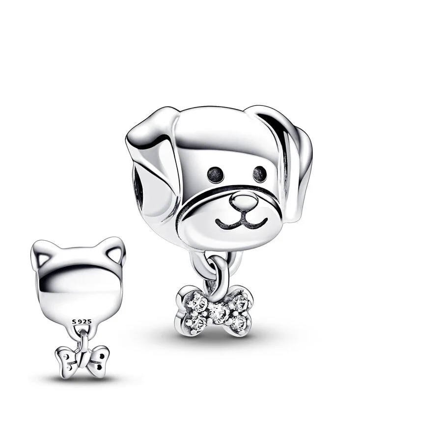 Hot Sale 925 Silver-Plated DIY Making Labrador Puppy Dog & Dachshund Dangle Charm Bead Fit Original Europeans Bracelet Jewelry