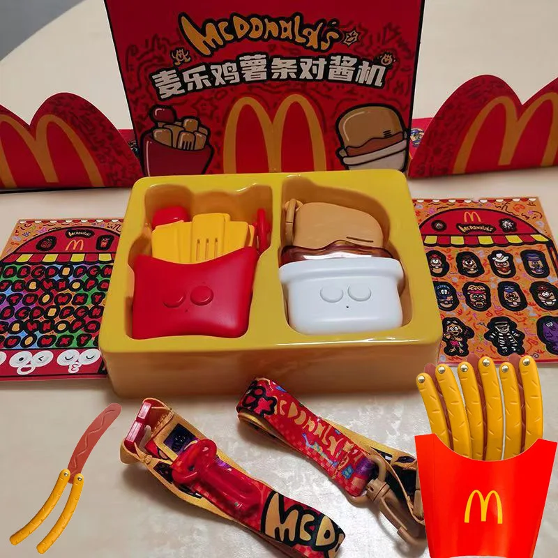 New Mcdonalds Toys Interphone Intercom Chicken Mcnuggets Chips Cartoon Wireless Pager Toy For Children Birthday Kids Gift