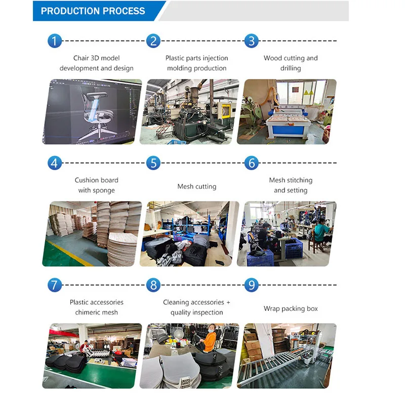 ZC02 High Quality Ergonomic Executive Office Chair PU Leather Aluminum Mesh Multi-Function Swivel Adjustable Comfortable Chair