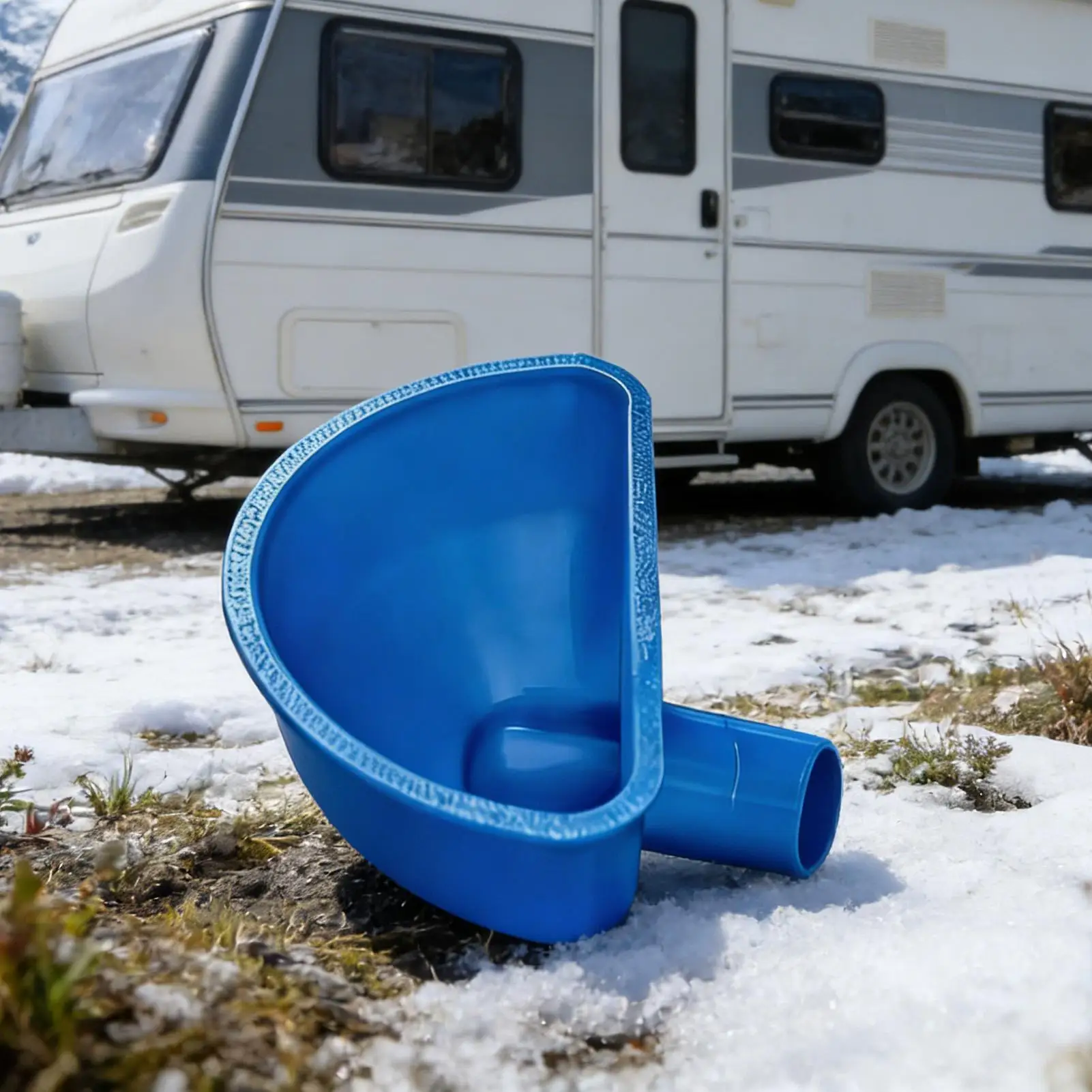 

RV Water Funnel 3D Printed Anti-Spill Wide Mouth RV Trailer Water Inlet Funnel for Trailer Van Motorhome Travel Camping Road