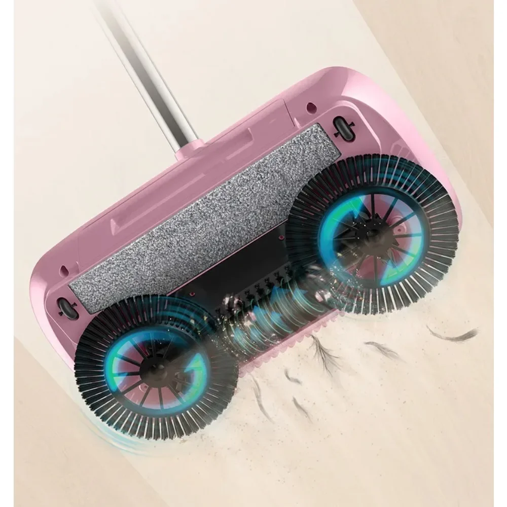 مزيج من المكنسة والممسحة اليد دفع نوع مغرفة مكنسة منزلية ومجرفة مجموعة الطابق مكنسة سحرية أدوات تنظيف المنزل مكنسة