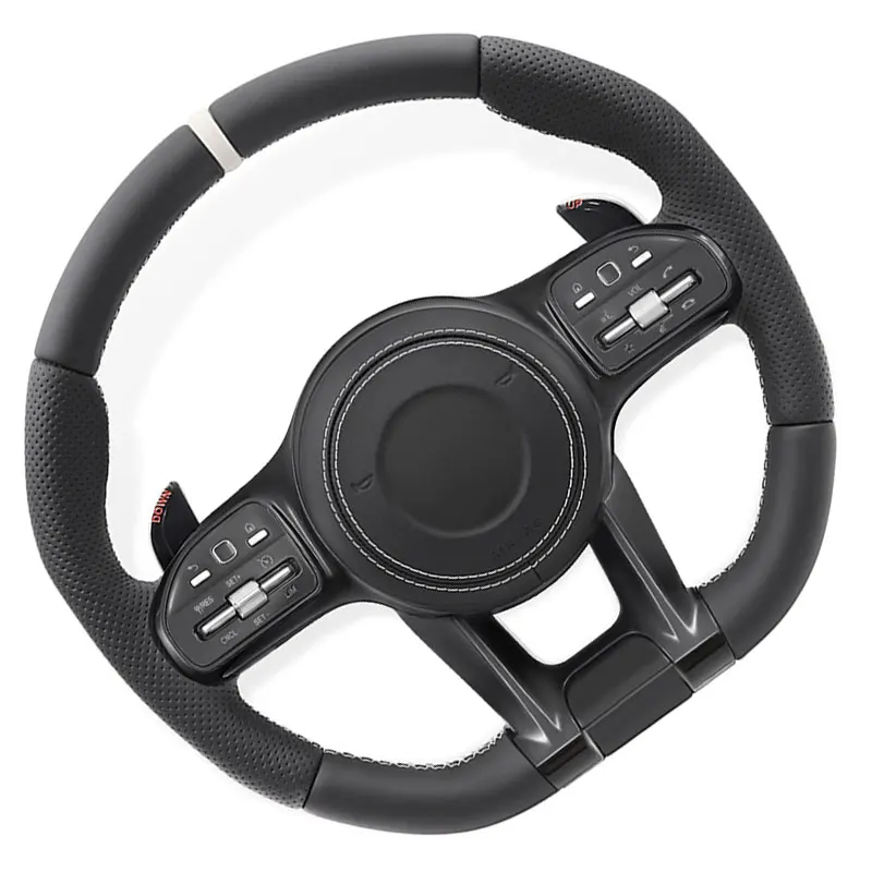 Car Steering Wheel Full Set Plug and Play for Mercedes Benz AMG W205 W204 A45 W212 W222 G63 C63S CLE GLC A B C E  S G V Class