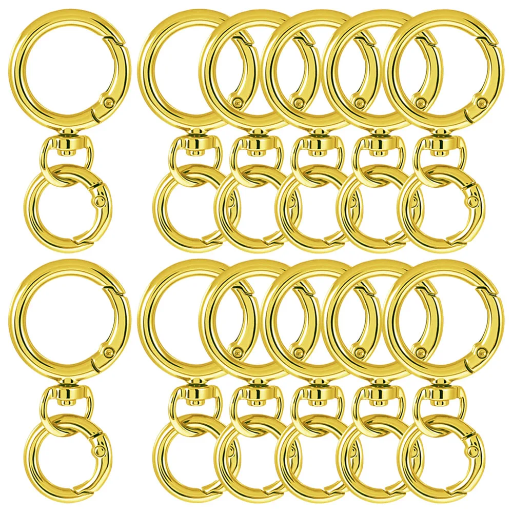 Round Keychain Clasps and Spring Snap Rings