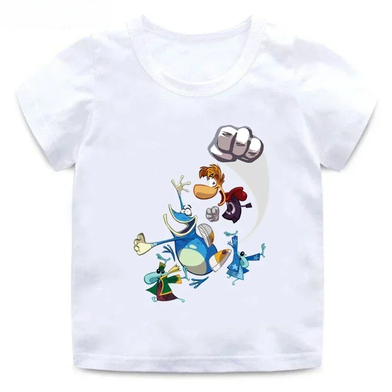 Rayman Legends Adventures Game Graphic Kids Cotton T-Shirts Funny Girls Clothes Baby Boys T Shirt Summer Children Tops,ooo5204