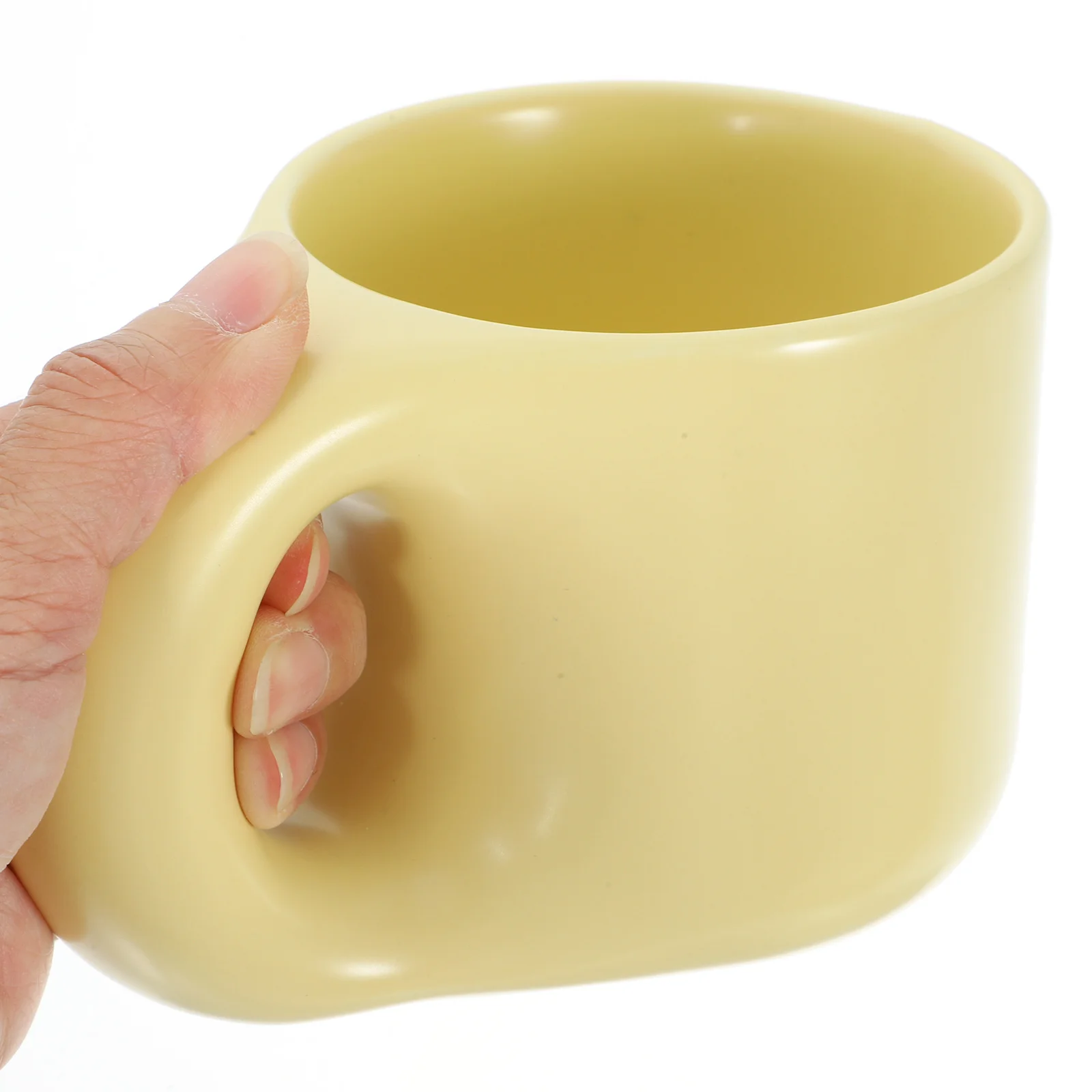 

Ceramic Coffee Mug Water Cup Smooth Edge for Home Office Multi-Function Hot Drinks Tea Coffee Cup with Saucer