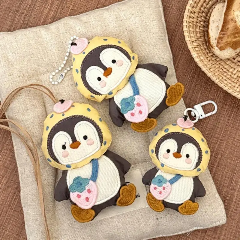 Nette Pinguin Puppe Plüsch Anhänger Schlüsselbund Kreative Cartoon Lanyard Halskette Gefüllte Puppe Spielzeug Lustige Rucksack Dekoration Geschenke