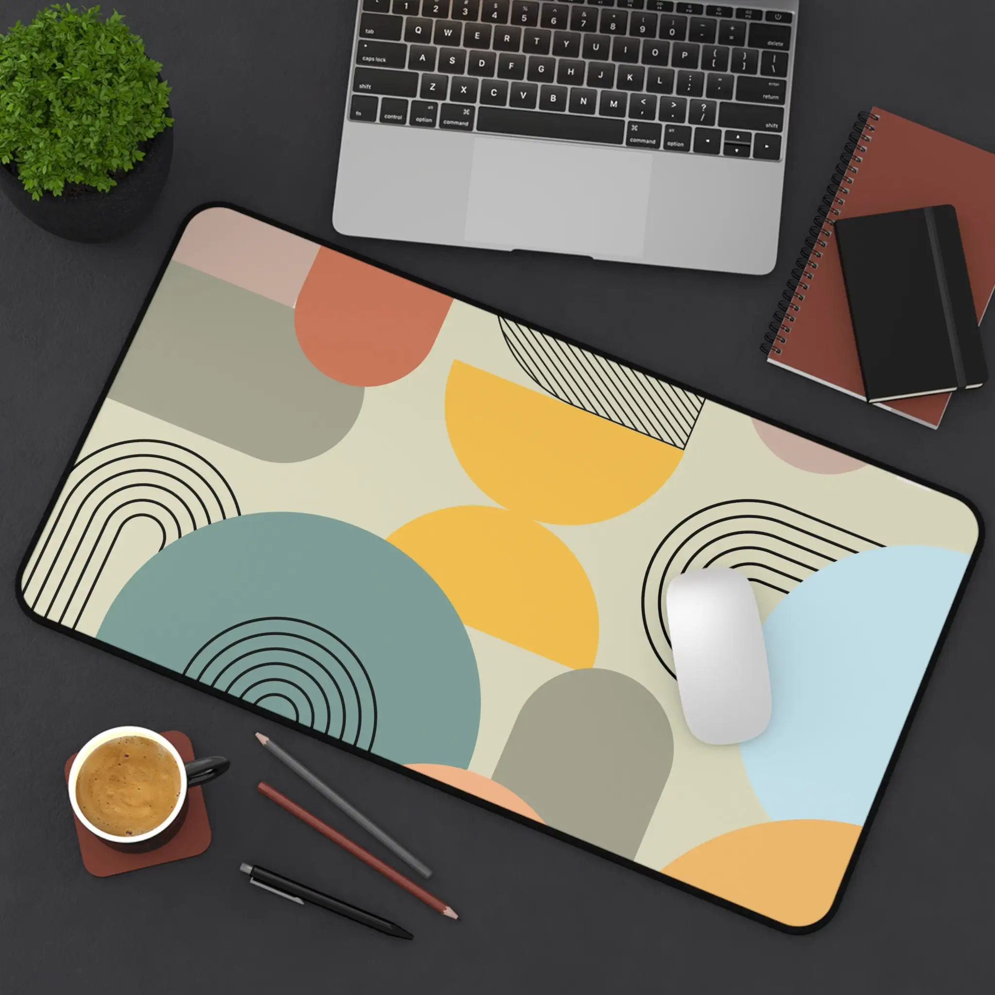 

Green Bohemian-style Placemat, A Beautiful Desktop Accessory, Bohemian-style Office Decoration, Comfortable Home Accessory