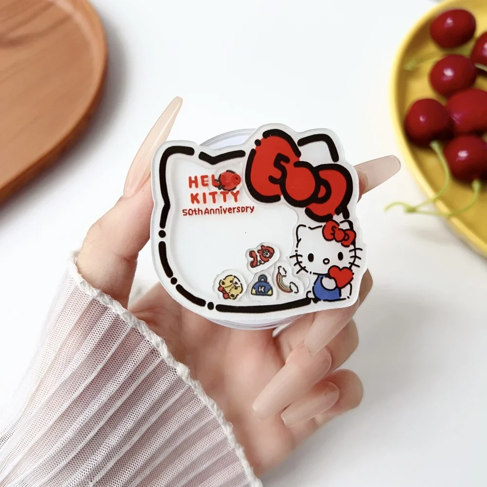 

Магнитный чехол для телефона Magsafe Griptok Grip Tok, милый Sanrio Hello Kitty для iPhone, складной чехол для беспроводной зарядки, держатель